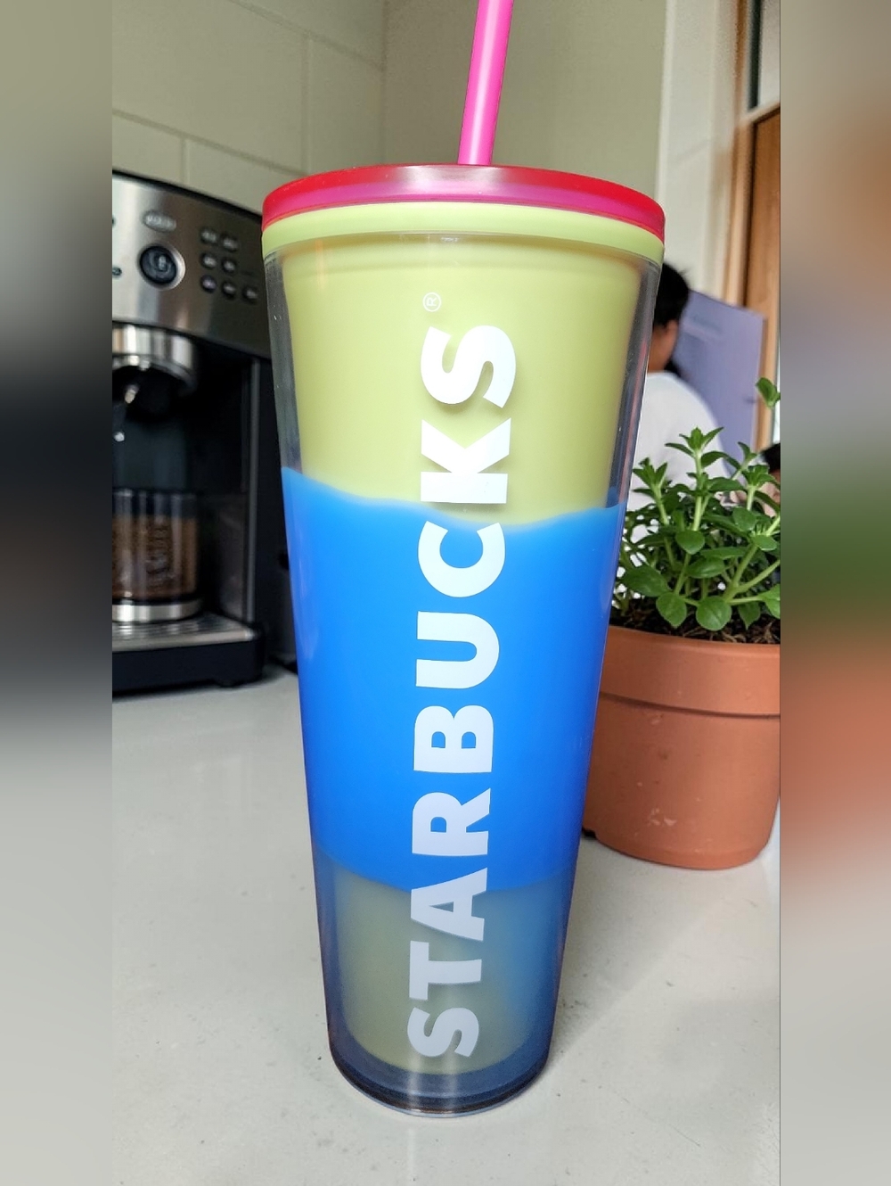 Starbucks 2023 Spring Blue Wave Color Changing Tumbler